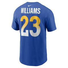 Kyren Williams Los Angeles Rams Player Name & Number T-Shirt Royal