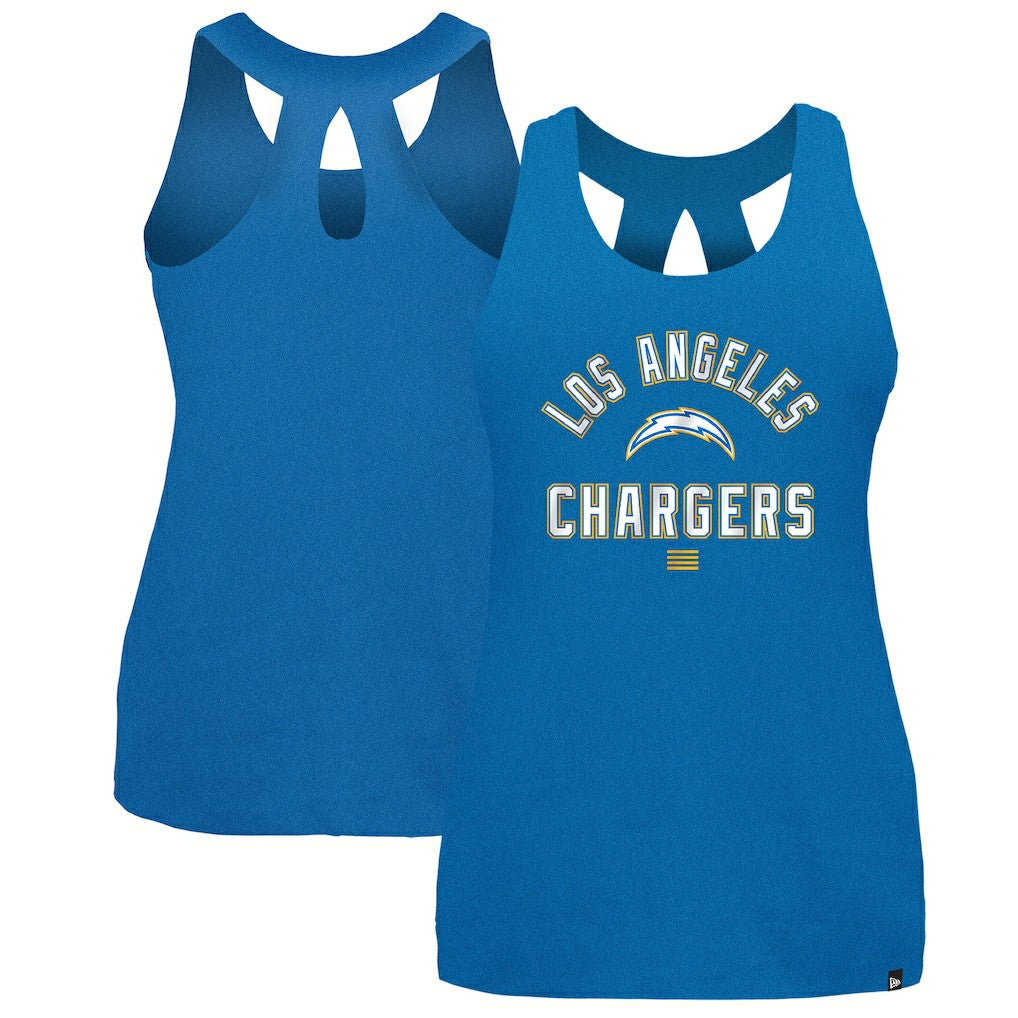 Los Angeles Chargers New Era Women's 2024 NFL Training Camp Tank Top Powder Blue