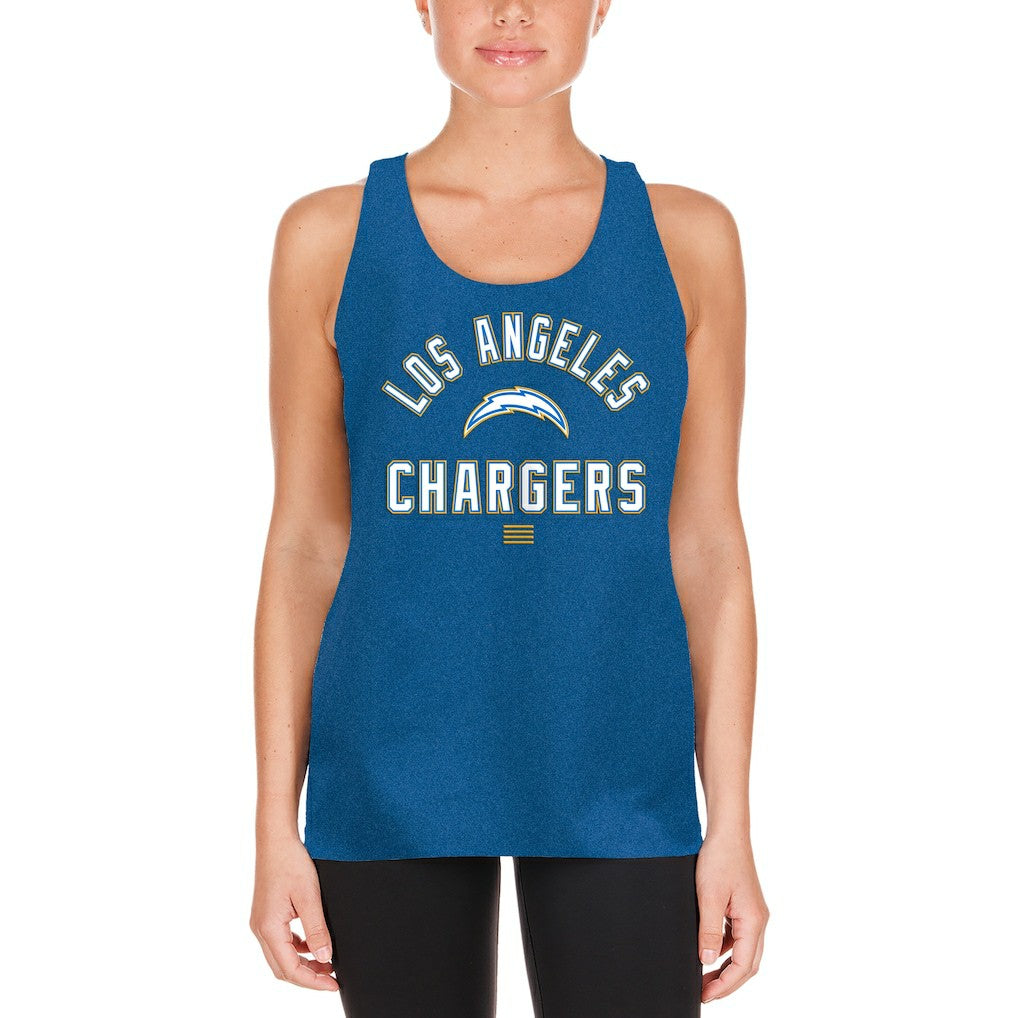 Los Angeles Chargers New Era Women's 2024 NFL Training Camp Tank Top Powder Blue