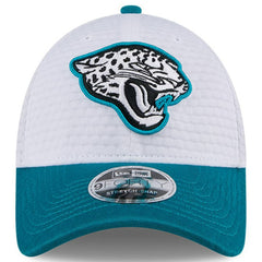 Jacksonville Jaguars New Era 2024 NFL Training Camp 9FORTY Adjustable Hat White/Teal
