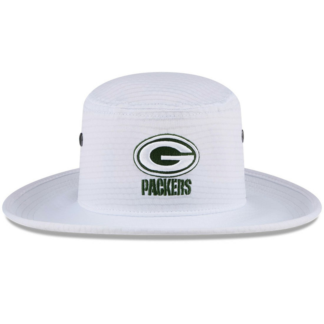 Green Bay Packers New Era 2024 NFL Training Camp Panama Bucket Hat White
