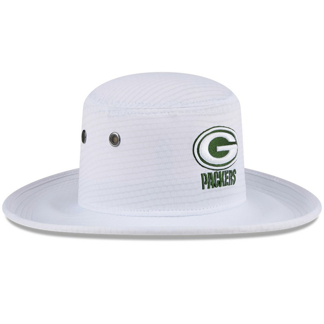 Green Bay Packers New Era 2024 NFL Training Camp Panama Bucket Hat White