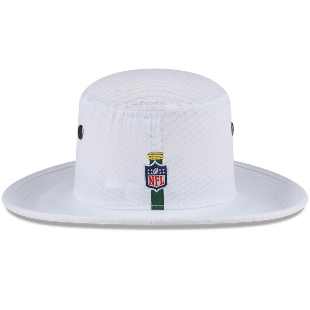 Green Bay Packers New Era 2024 NFL Training Camp Panama Bucket Hat White