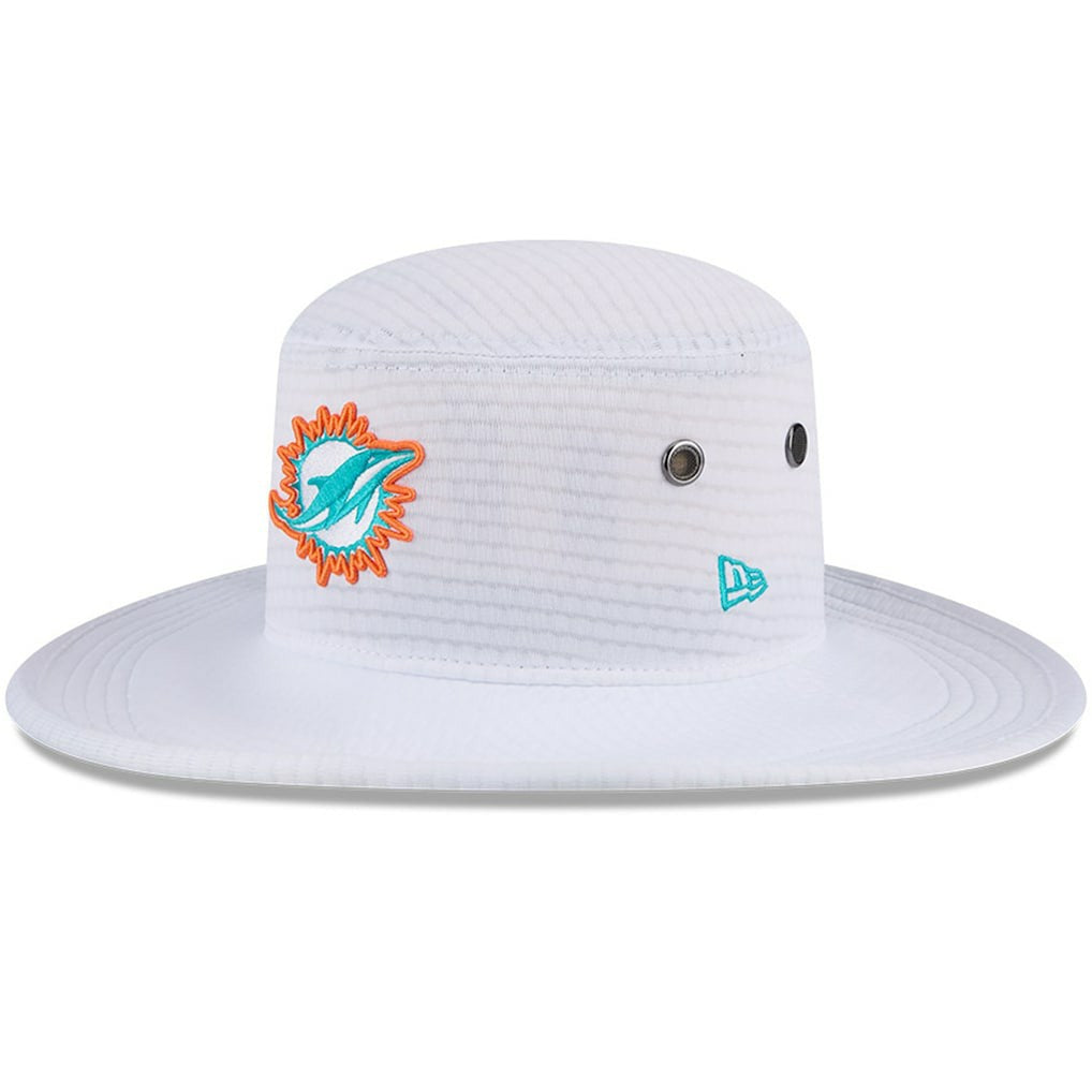 Miami Dolphins New Era 2024 NFL Training Camp Panama Bucket Hat White