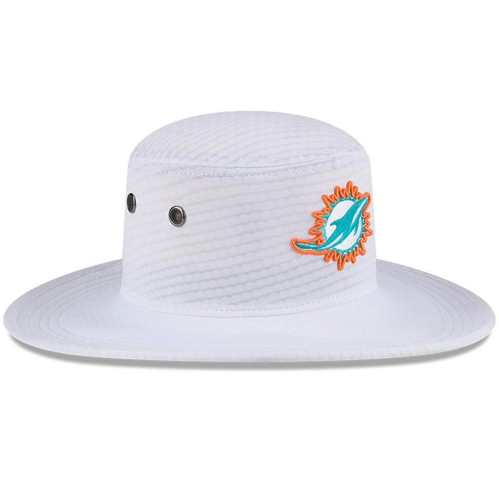 Miami Dolphins New Era 2024 NFL Training Camp Panama Bucket Hat White