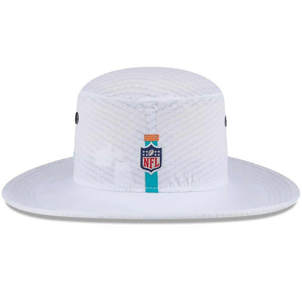 Miami Dolphins New Era 2024 NFL Training Camp Panama Bucket Hat White