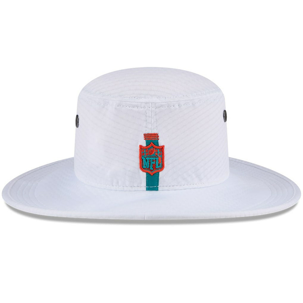 Miami Dolphins New Era 2024 NFL Training Camp Panama Bucket Hat White