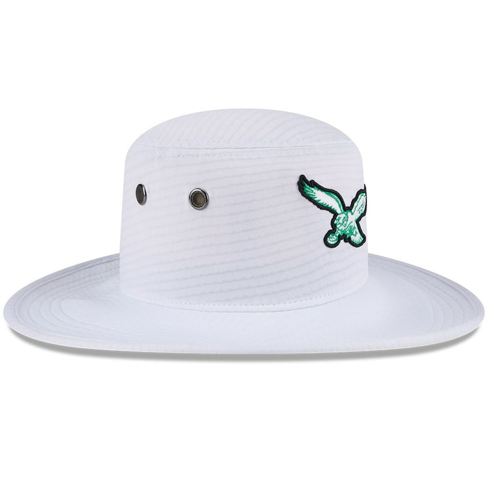 Philadelphia Eagles New Era 2024 NFL Training Camp Panama Bucket Hat White
