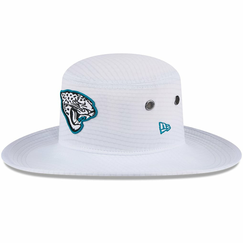 Jacksonville Jaguars New Era 2024 NFL Training Camp Panama Bucket Hat White