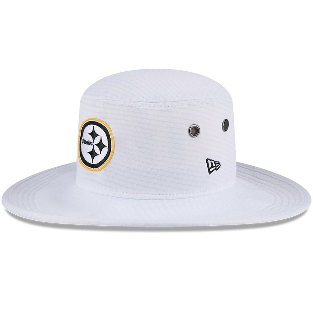 Pittsburgh Steelers New Era 2024 NFL Training Camp Panama Bucket Hat White