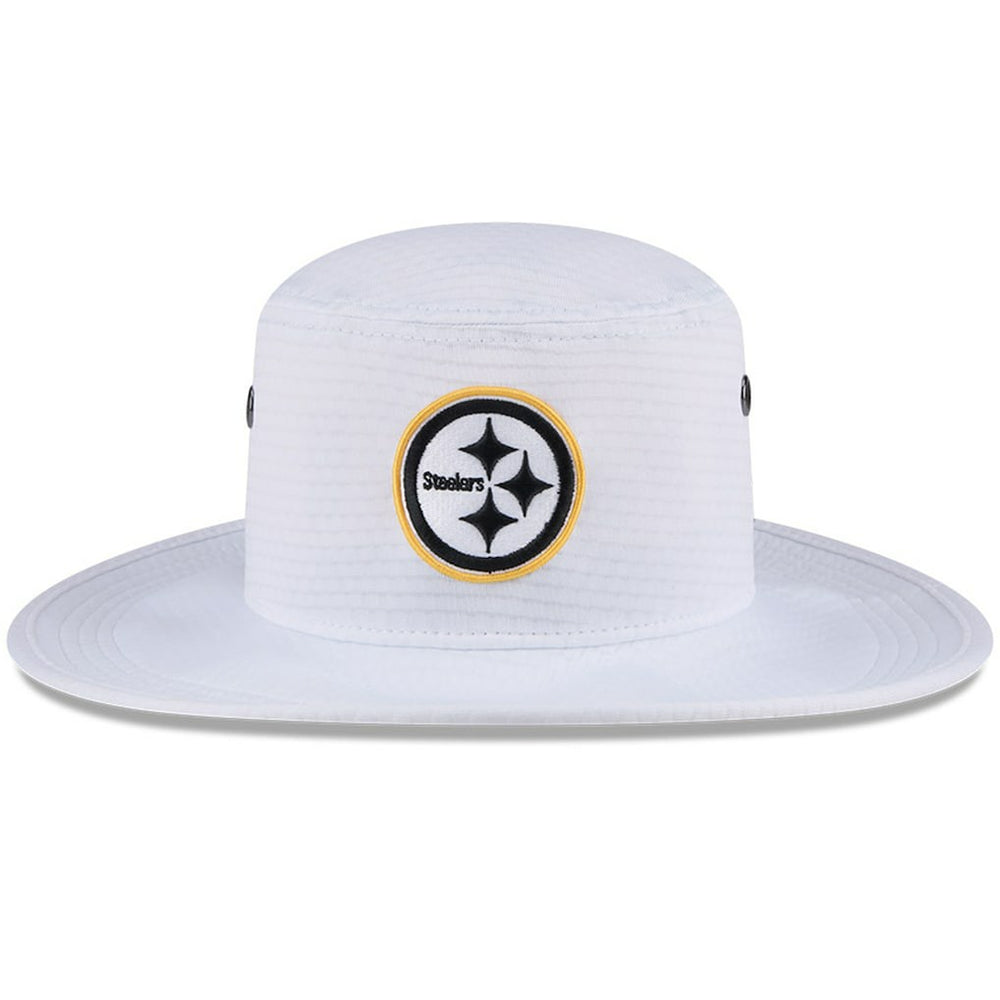 Pittsburgh Steelers New Era 2024 NFL Training Camp Panama Bucket Hat White