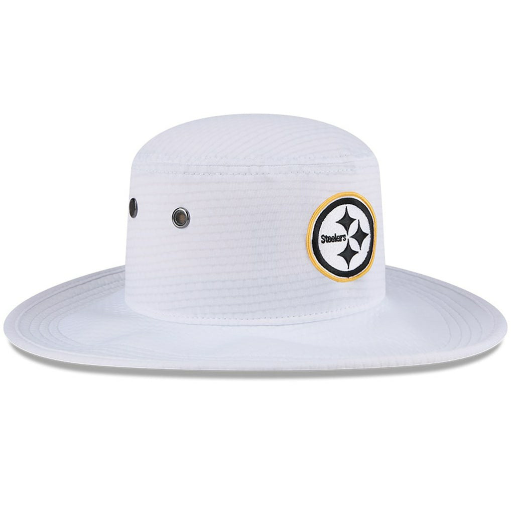 Pittsburgh Steelers New Era 2024 NFL Training Camp Panama Bucket Hat White