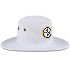 Pittsburgh Steelers New Era 2024 NFL Training Camp Panama Bucket Hat White