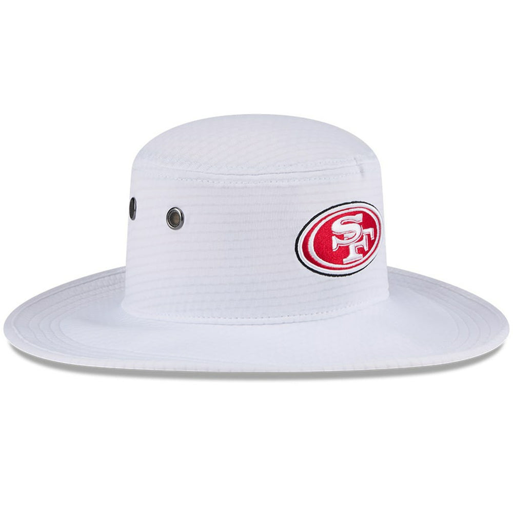 San Francisco 49ers New Era 2024 NFL Training Camp Panama Bucket Hat White