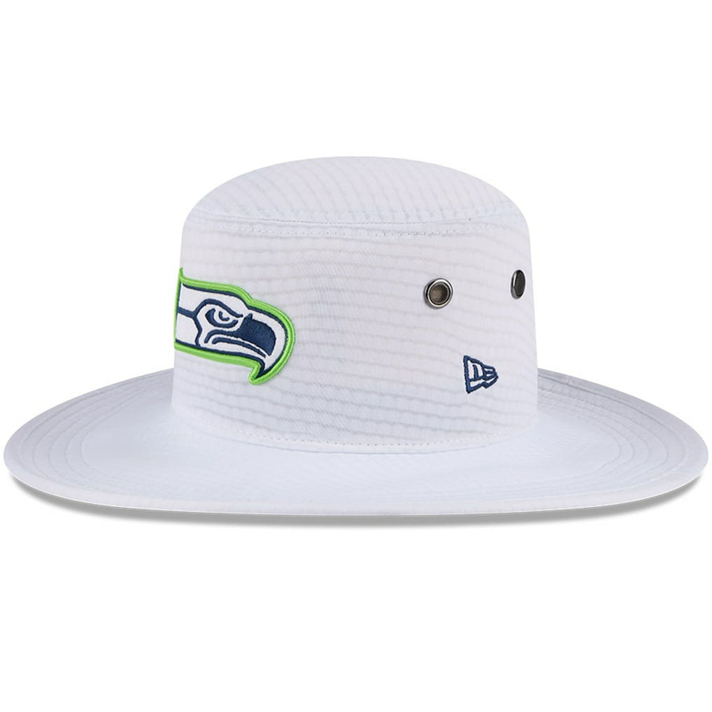 Seattle Seahawks New Era 2024 NFL Training Camp Panama Bucket Hat White