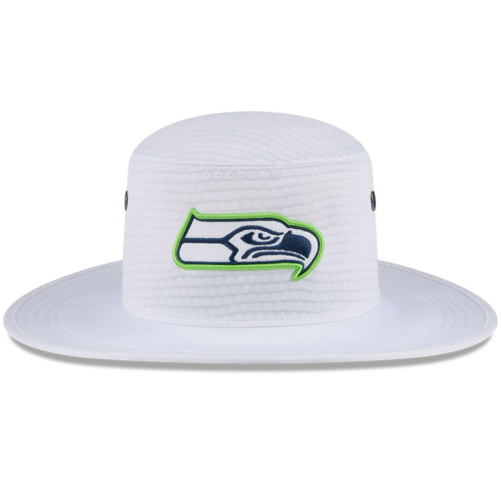 Seattle Seahawks New Era 2024 NFL Training Camp Panama Bucket Hat White