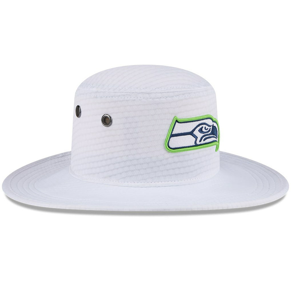 Seattle Seahawks New Era 2024 NFL Training Camp Panama Bucket Hat White