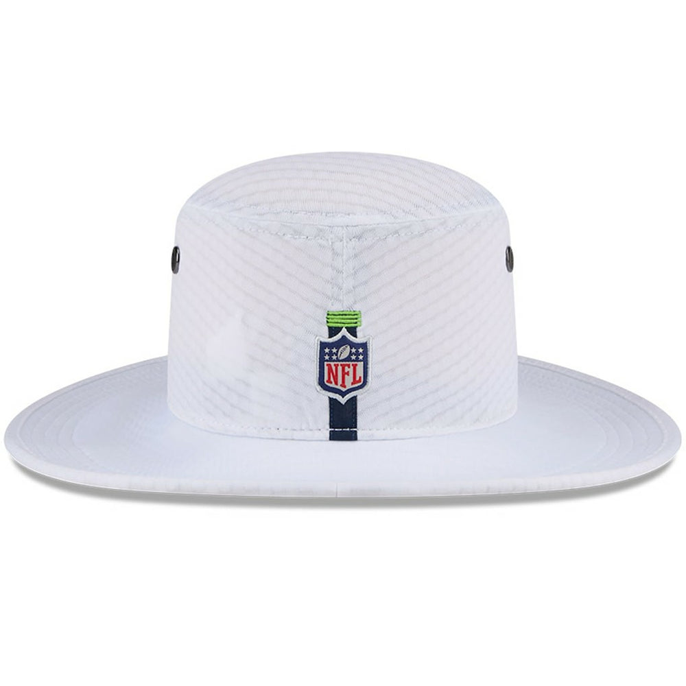 Seattle Seahawks New Era 2024 NFL Training Camp Panama Bucket Hat White