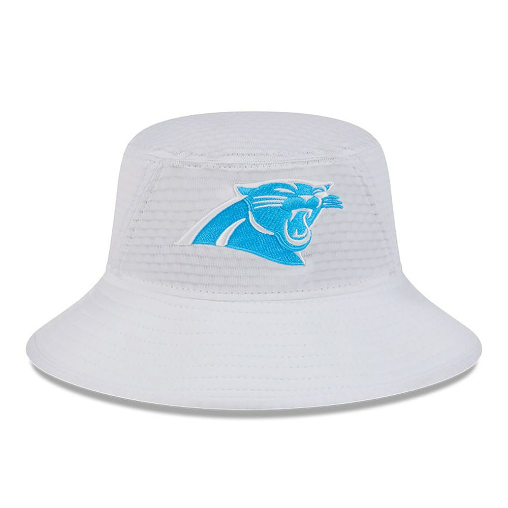Carolina Panthers New Era 2024 NFL Training Camp Stretch Bucket Hat White