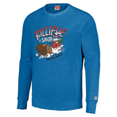 Buffalo Bills Homage Unisex Holiday Raglan Tri-Blend Pullover Sweatshirt Royal