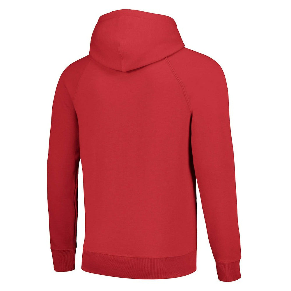 Kansas City Chiefs Homage Unisex Holiday Raglan Tri-Blend Pullover Hoodie Red