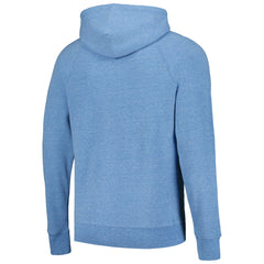 Detroit Lions Homage Unisex Holiday Raglan Tri-Blend Pullover Hoodie Light Blue