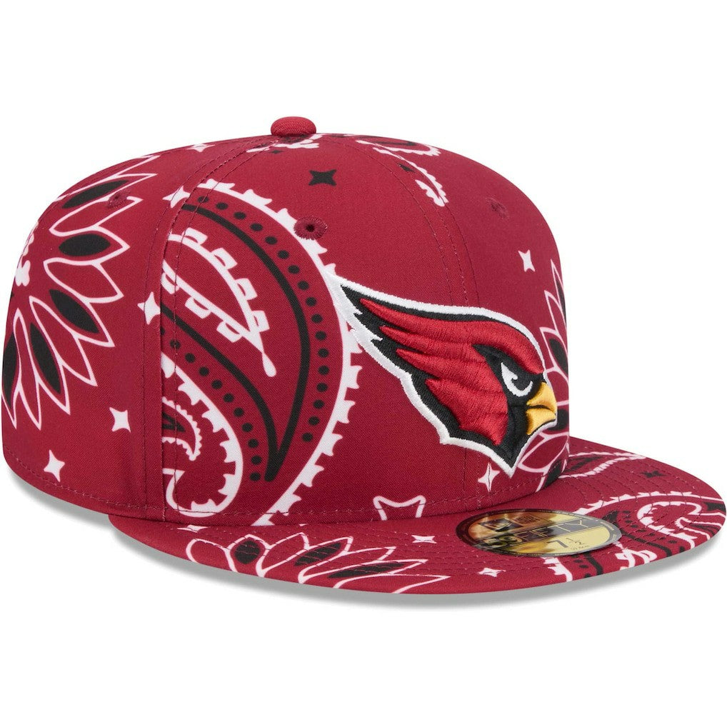 Arizona Cardinals New Era Paisley 59FIFTY Fitted Hat Cardinal