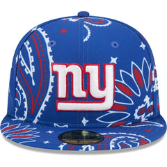 New York Giants New Era Paisley 59FIFTY Fitted Hat Royal