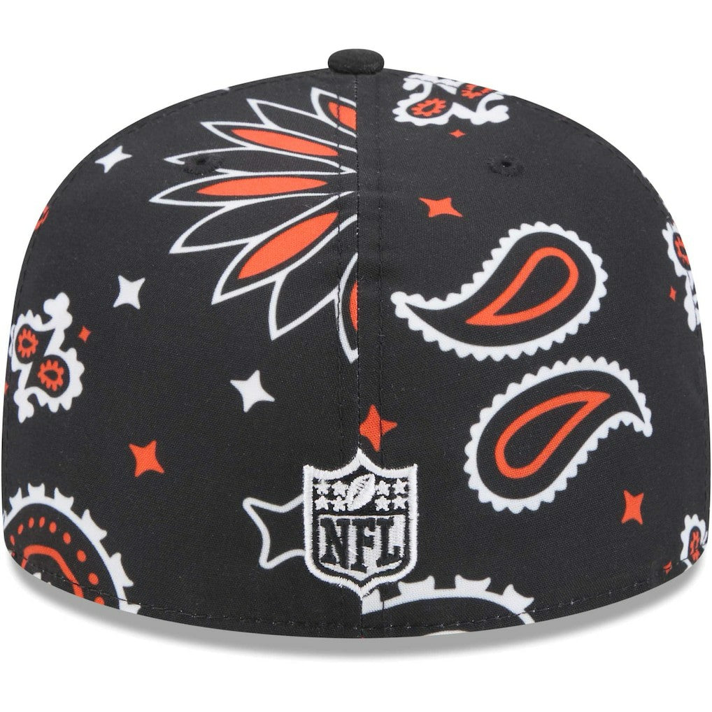 Cincinnati Bengals New Era Paisley 59FIFTY Fitted Hat Black
