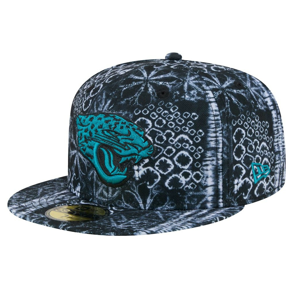 Jacksonville Jaguars New Era Shibori 59FIFTY Fitted Hat Black