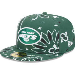 New York Jets New Era Paisley 59FIFTY Fitted Hat Green