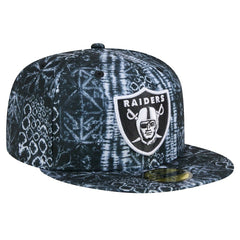 Las Vegas Raiders New Era Shibori 59FIFTY Fitted Hat Black