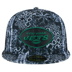 New York Jets New Era Shibori 59FIFTY Fitted Hat Black
