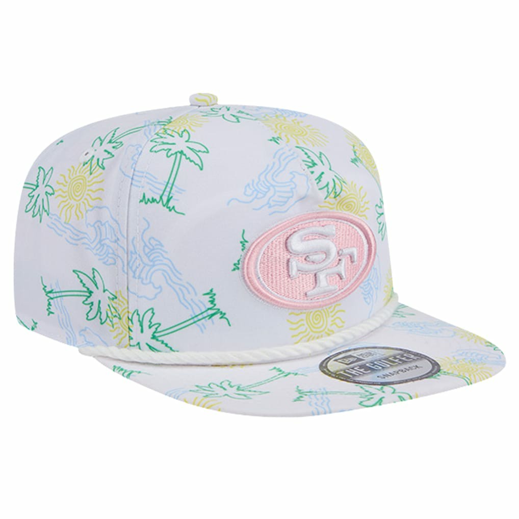 San Francisco 49ers New Era Vacay Golfer Snapback Hat White