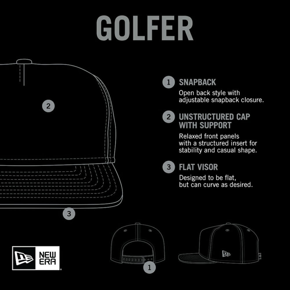 San Francisco 49ers New Era Vacay Golfer Snapback Hat White