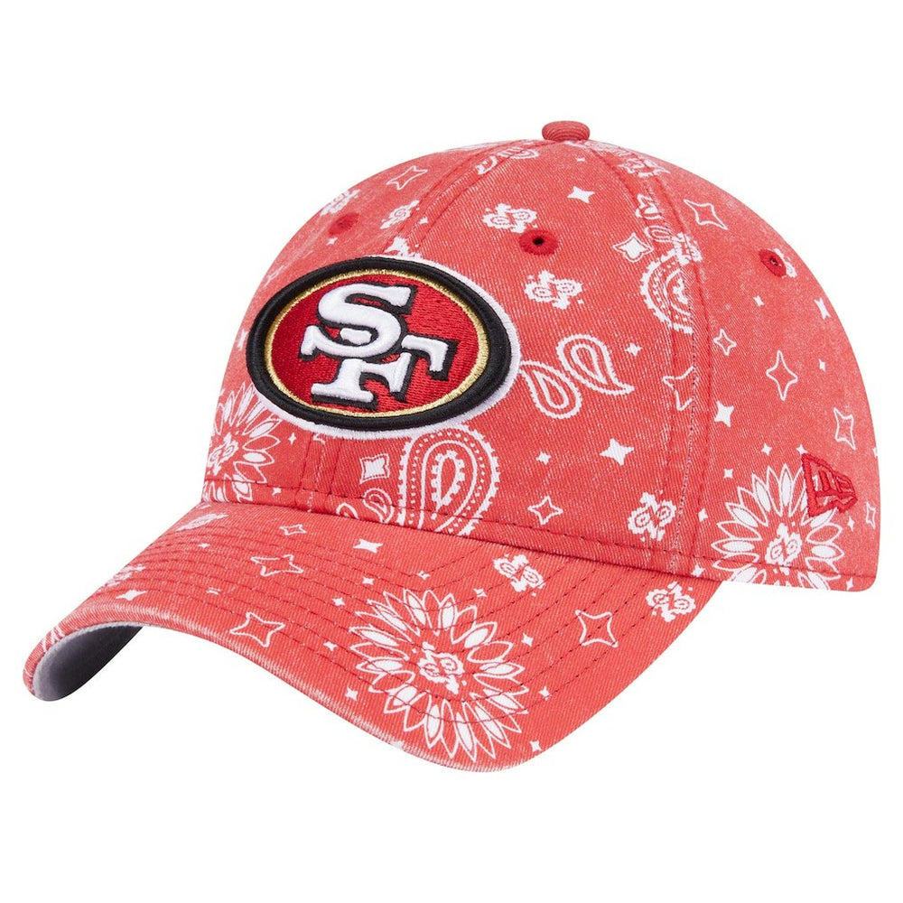 San Francisco 49ers New Era Women's Paisley 9TWENTY Adjustable Hat Scarlet