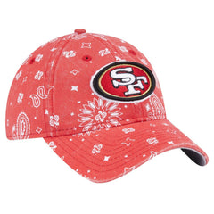 San Francisco 49ers New Era Women's Paisley 9TWENTY Adjustable Hat Scarlet