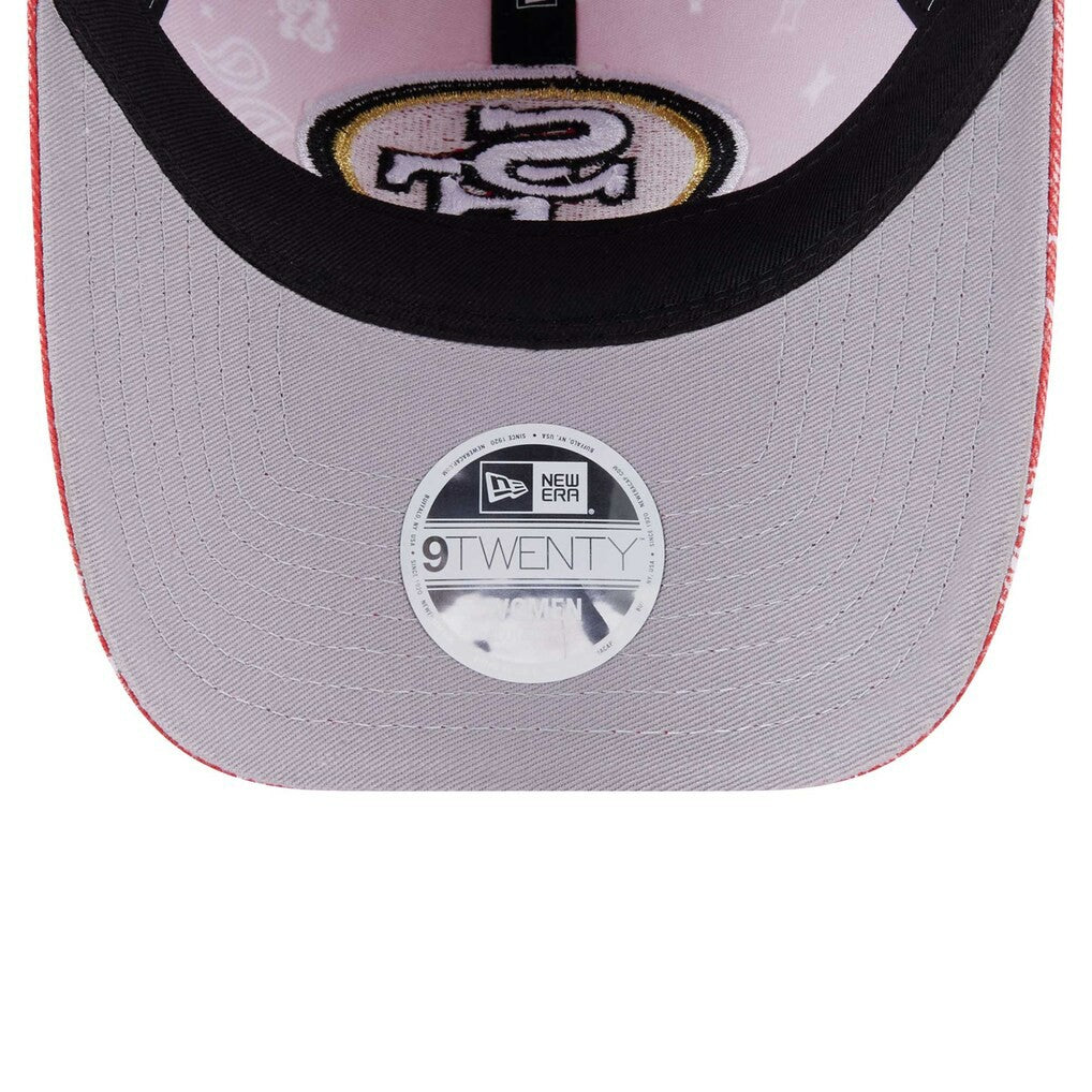 San Francisco 49ers New Era Women's Paisley 9TWENTY Adjustable Hat Scarlet