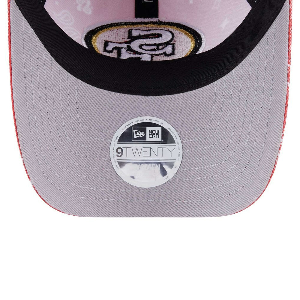 San Francisco 49ers New Era Women's Paisley 9TWENTY Adjustable Hat Scarlet