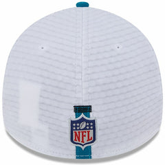 Jacksonville Jaguars New Era 2024 NFL Training Camp 39THIRTY Flex Hat White/Teal