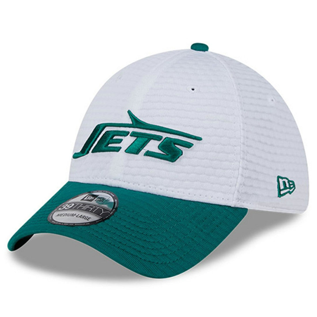 New York Jets New Era 2024 NFL Training Camp 39THIRTY Flex Hat White/Green