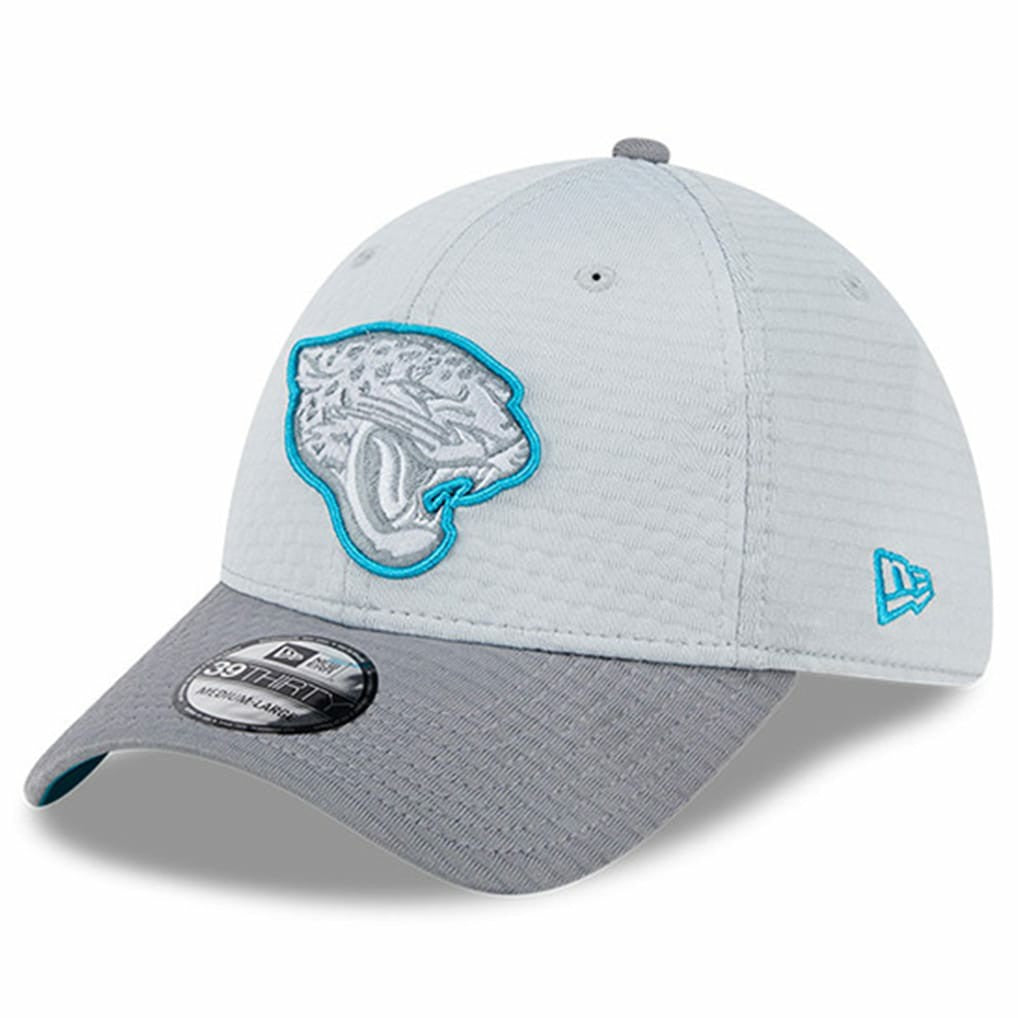 Jacksonville Jaguars New Era 2024 NFL Training Camp 39THIRTY Flex Hat Gray
