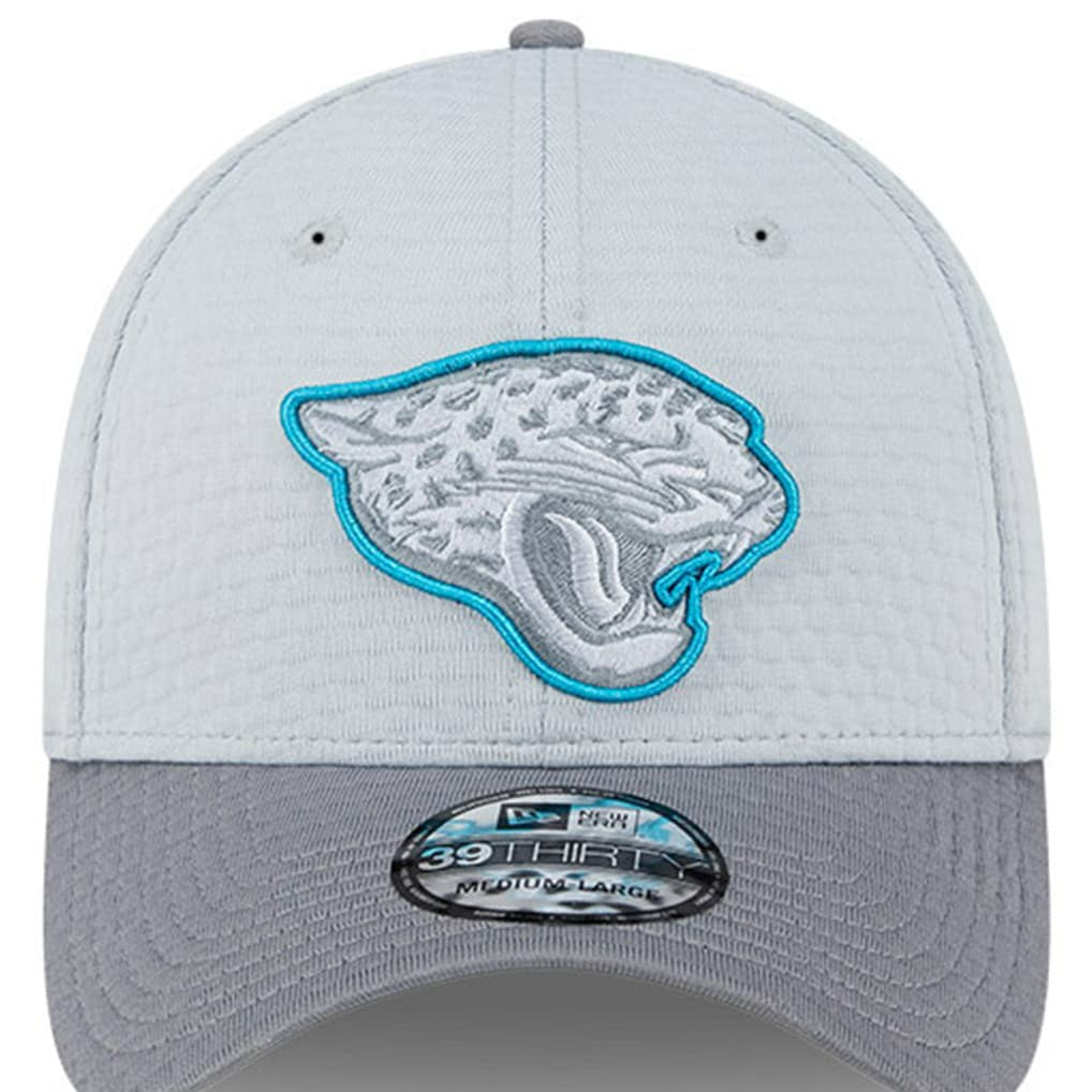 Jacksonville Jaguars New Era 2024 NFL Training Camp 39THIRTY Flex Hat Gray
