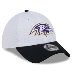 Baltimore Ravens New Era 2024 NFL Training Camp 39THIRTY Flex Hat White/Black