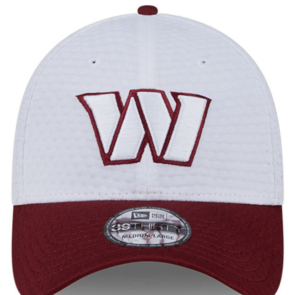 Washington Commanders New Era 2024 NFL Training Camp 39THIRTY Flex Hat White/Burgundy