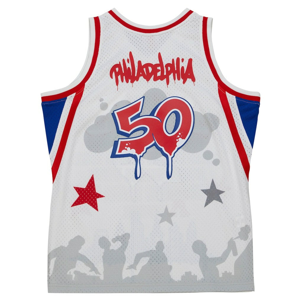 Philadelphia 76ers x Tats Cru Hardwood Classics Fashion Jersey White