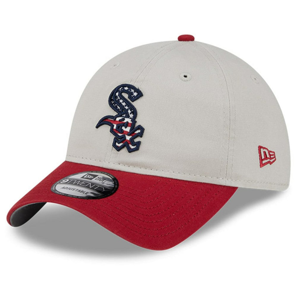 Chicago White Sox New Era 2024 Fourth of July 9TWENTY Adjustable Hat - Khaki/Red Hats