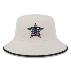 Houston Astros New Era 2024 Fourth of July Bucket Hat - Khaki Hats