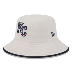 Kansas City Royals New Era 2024 Fourth of July Bucket Hat - Khaki Hats