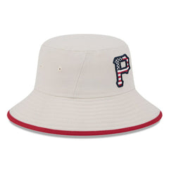 Pittsburgh Pirates New Era 2024 Fourth of July Bucket Hat - Khaki Hats
